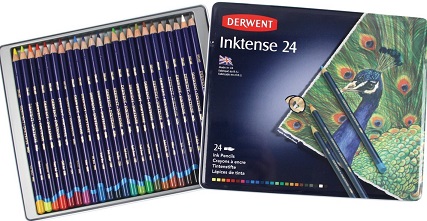 Derwent Inktense Pencils vs Derwent Watercolor Pencils