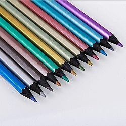 heartybay metallic colored pencils