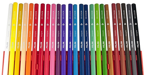 Milan Student Grade Colored Pencils 12 Color Set 
