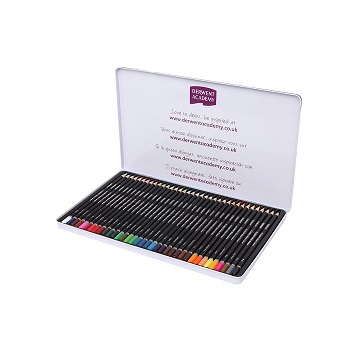 2301941 Multicolour Derwent Academy Watercolour Colouring Pencils High Quality Set of 12 