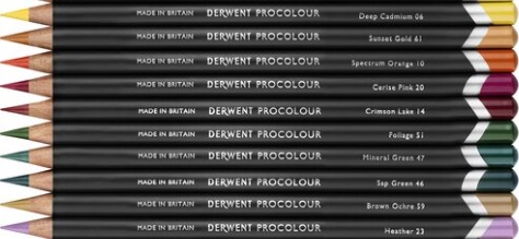derwent procolour colored pencils cores