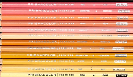 Prismacolor Portrait Set Color Chart