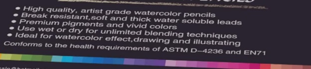 cool bank watercolor pencils features